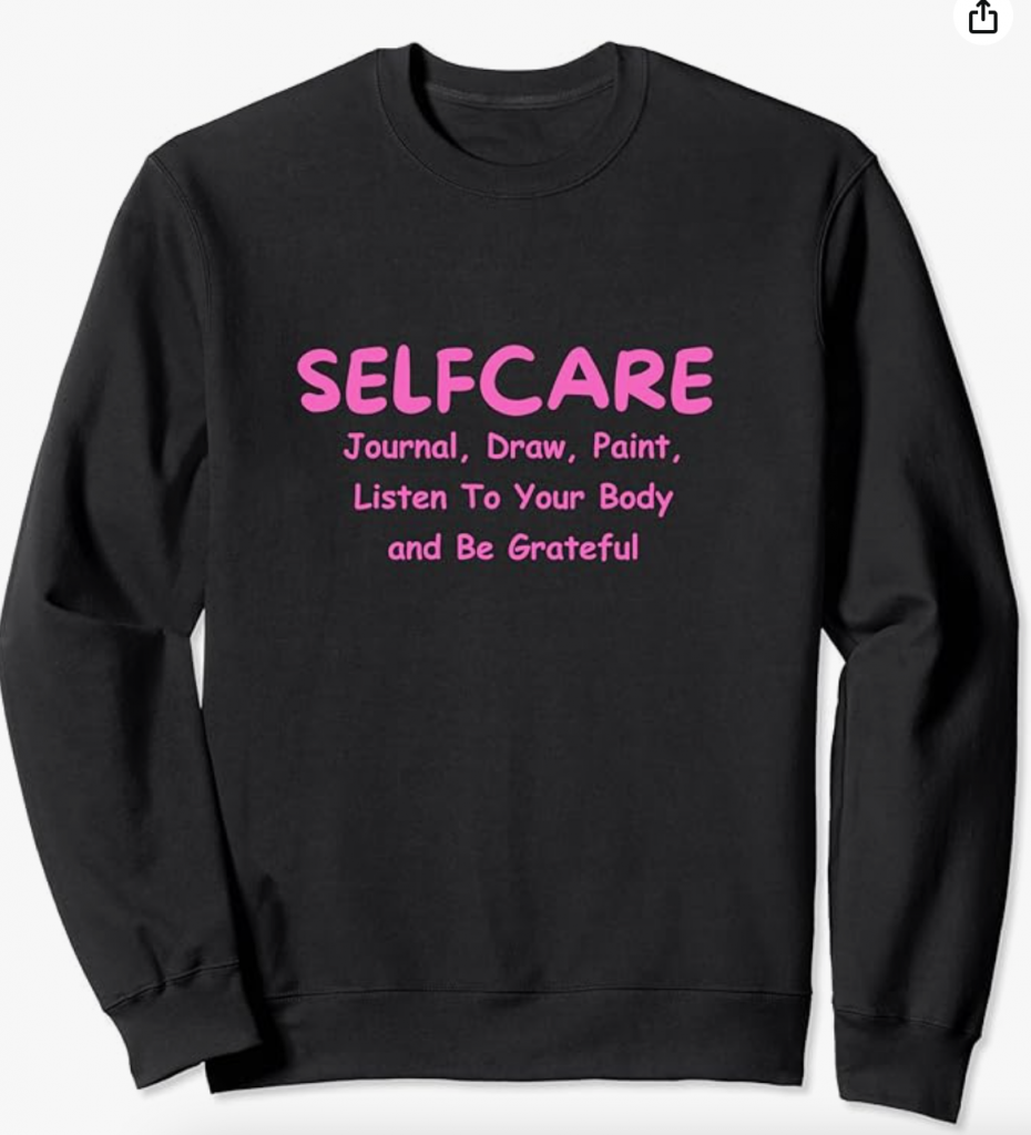 Selfcare sweatshirt - Black