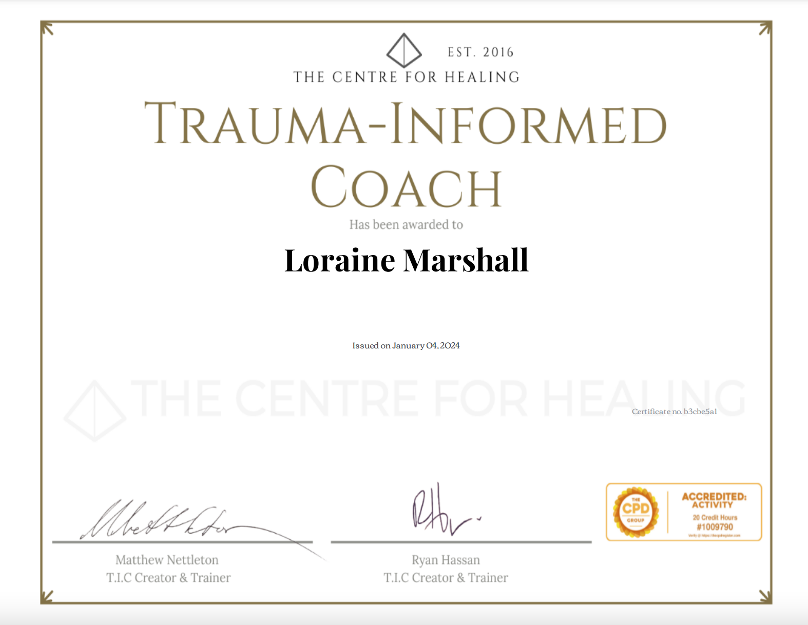 Trauma Informed Coach