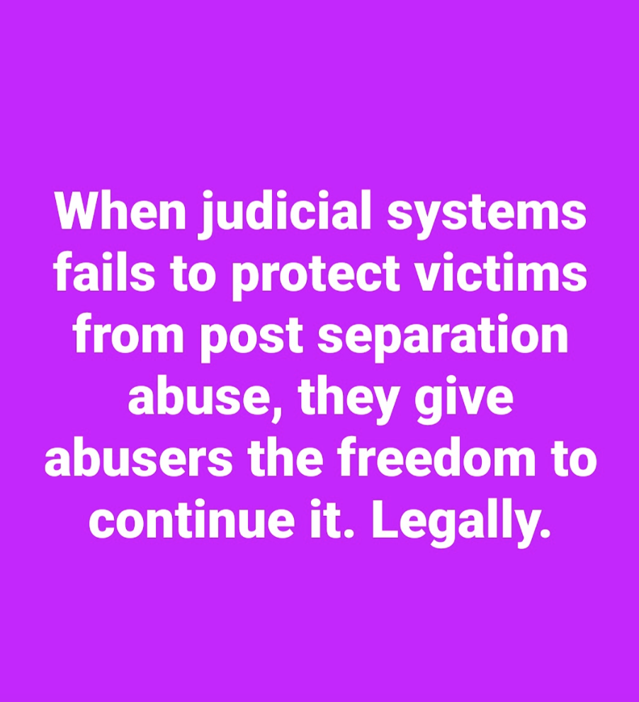 Failures in Justice Systems allows abusers to continue it. Legally.