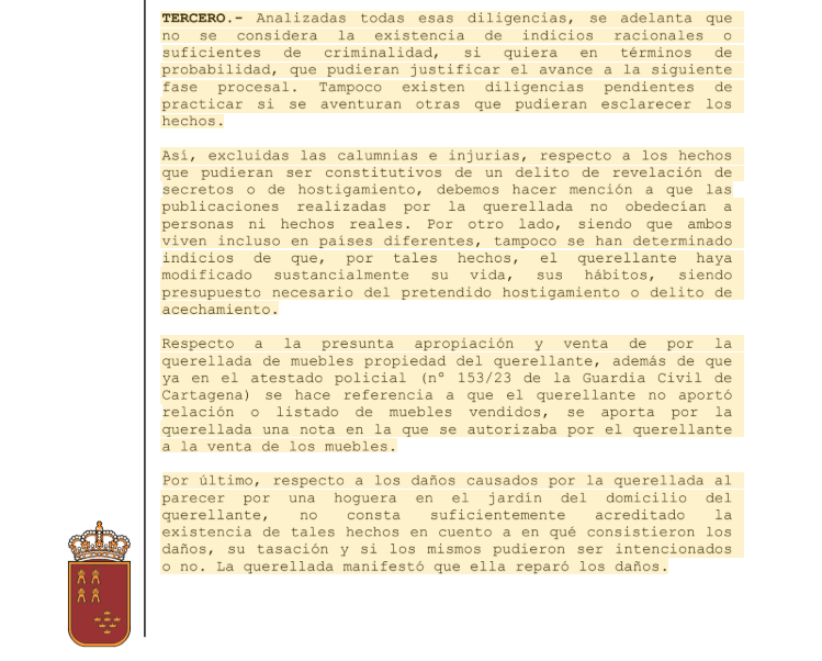 October 2024 dismissal of criminal allegations October 2024 dismissal of criminal allegations