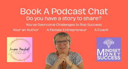 Podcast Booking image Mindset Money Success